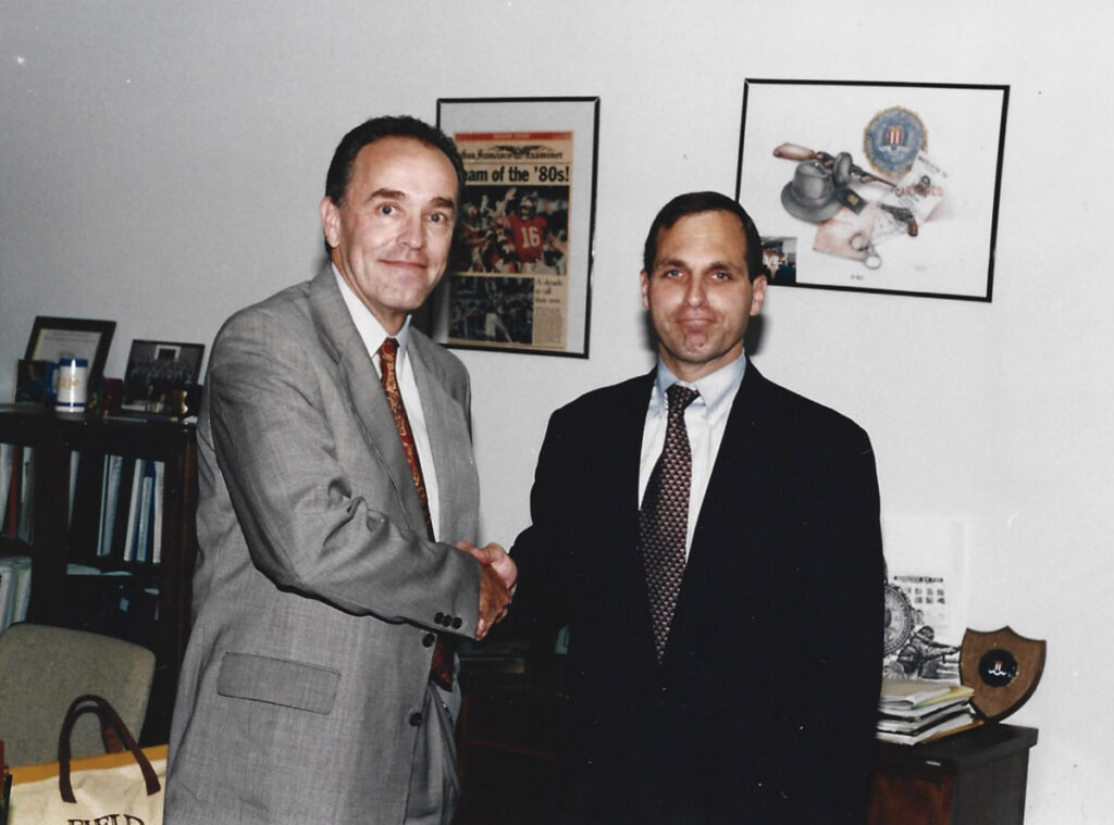 Carl Reynolds with FBI Dir. Louis Freeh