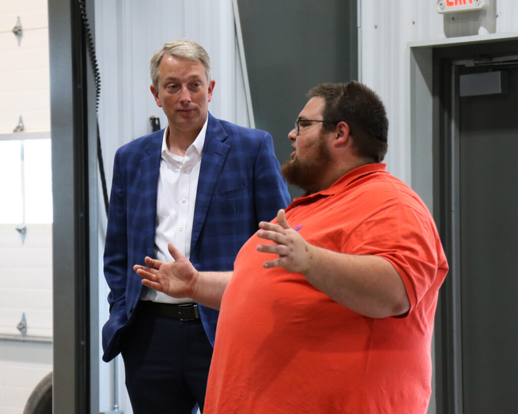 Griffin Giving Tour To State Representative Patrick Windhorst